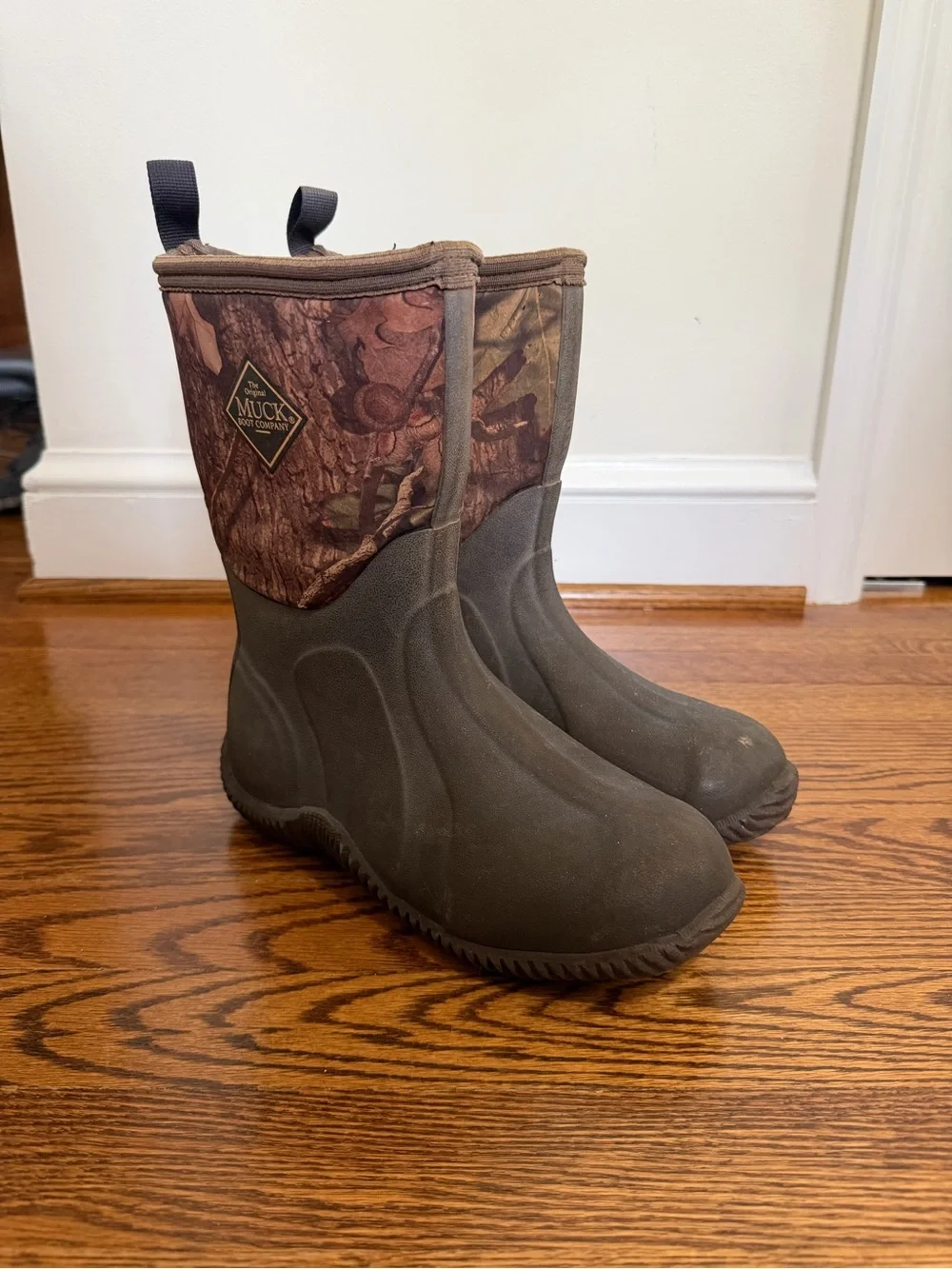 Mucks Camo Outdoor Waterproof Fleece Lined Youth Boot Size 5